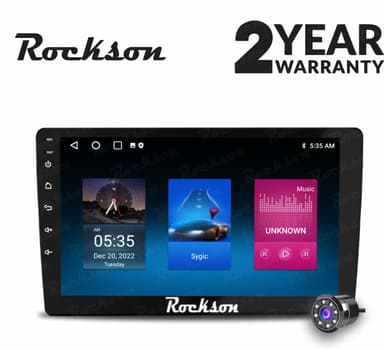 Rockson 9'' Andro+D Q-LED With Android Auto & Apple Car-Play (2GB/32GB) With AHD CAMERA Car Stereo (Double Din)