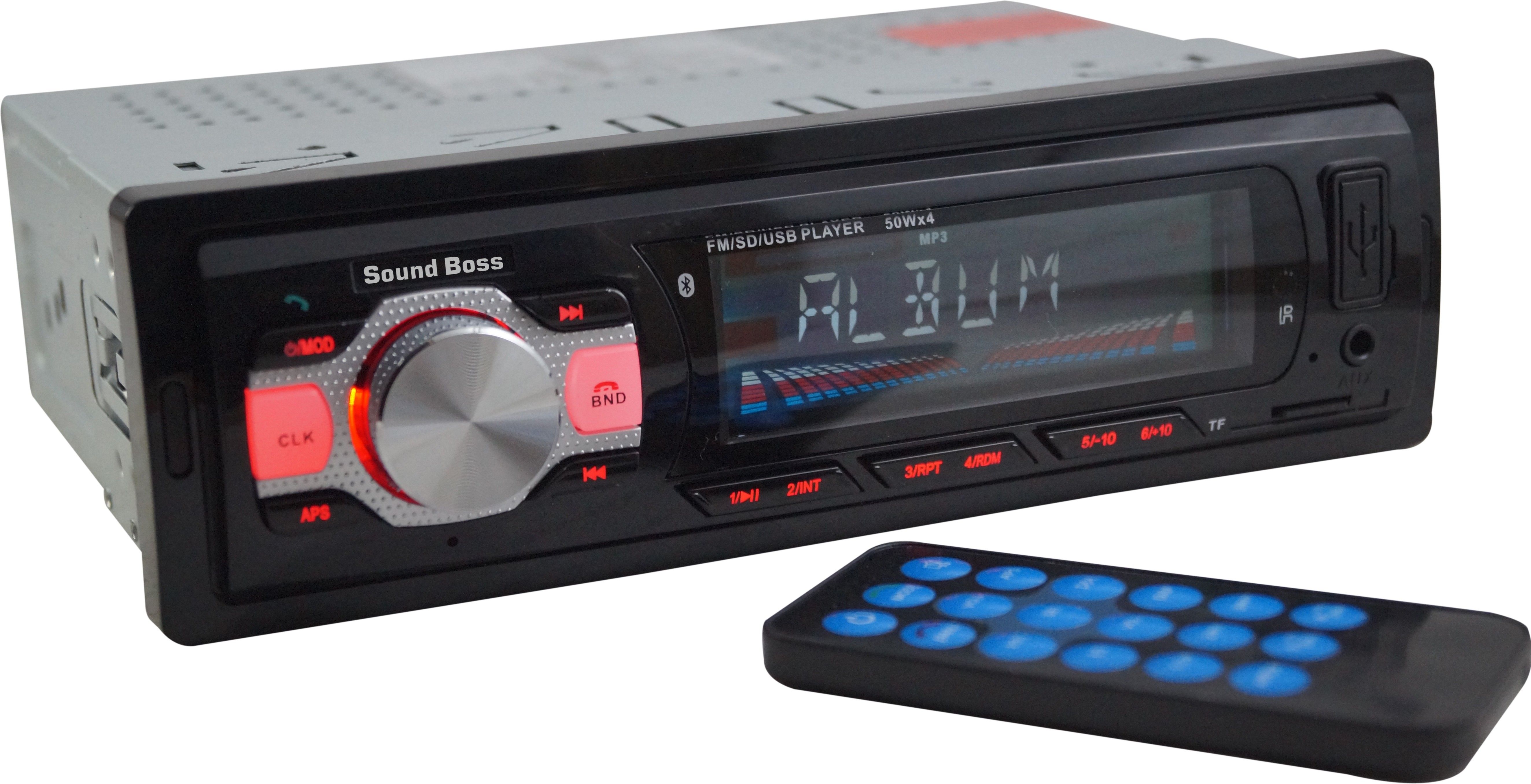 Sound Boss SB-22A Bluetooth Wireless With Phone Caller Id Receiver Car Stereo (Single Din)
