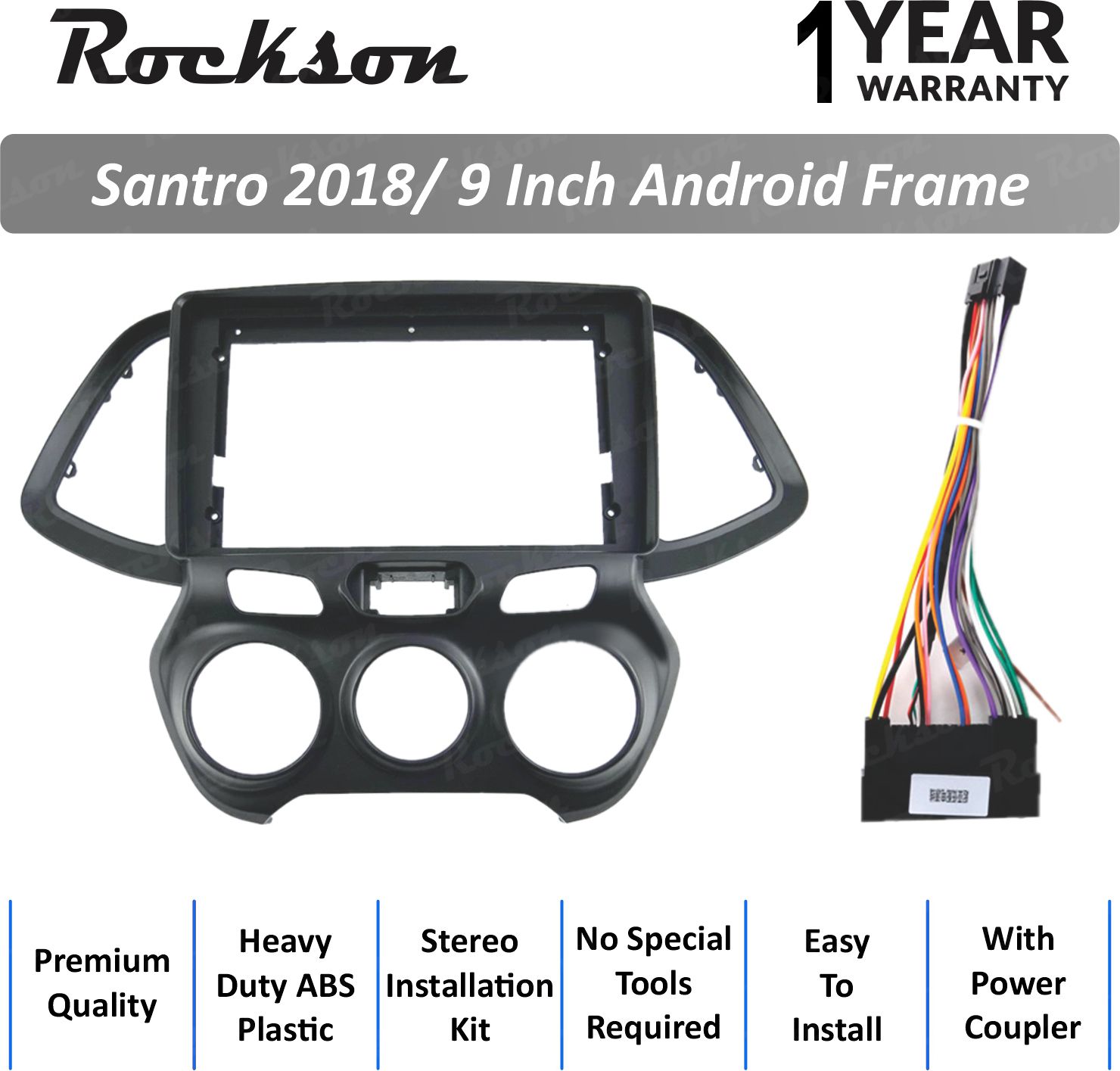 Rockson Santro 2018 9''Inch ABS Frame for Android Media Player Frame (9 inch)