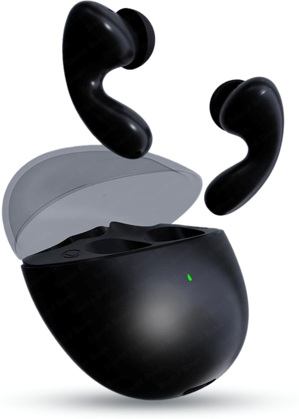 Sound Boss Boom Beatz Bluetooth Headset (Black, True Wireless)